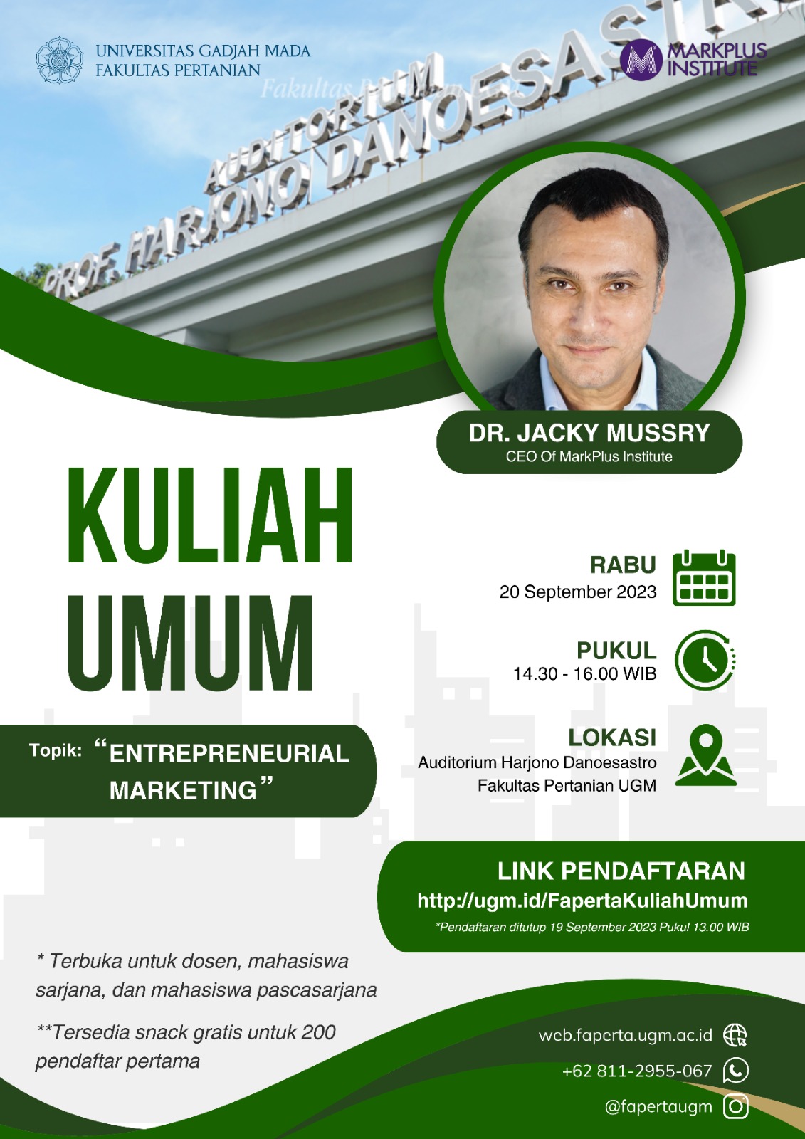 Kuliah Umum Entrepreneurial Marketing Deb Sv Ugm Ac Id