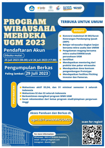 Program Wirausaha Merdeka UGM 2023 – Deb.sv.ugm.ac.id